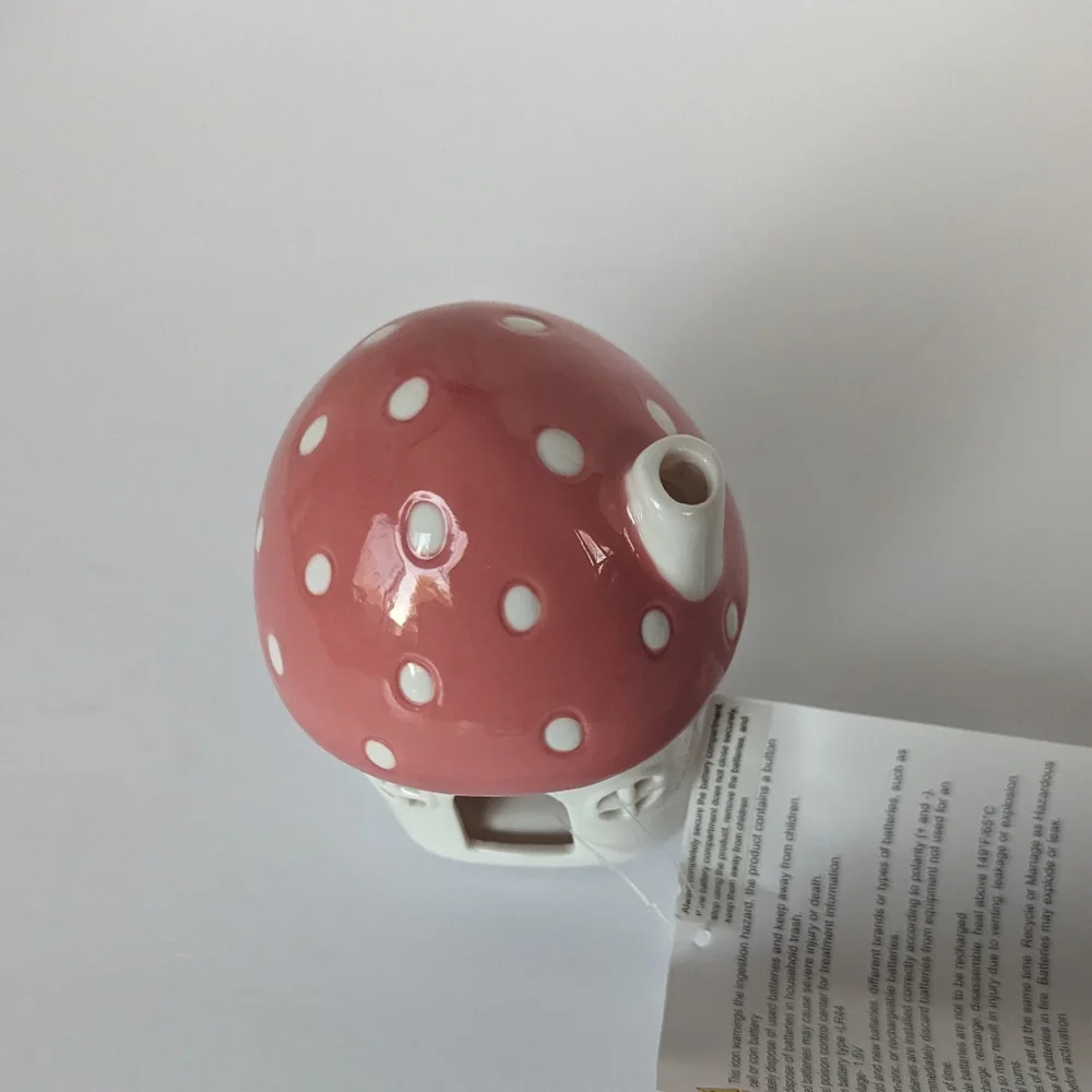 Target Spritz Easter Mushroom Pink House Light Up Ceramic Bunny Spring Decor